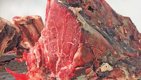 Aged beef meat